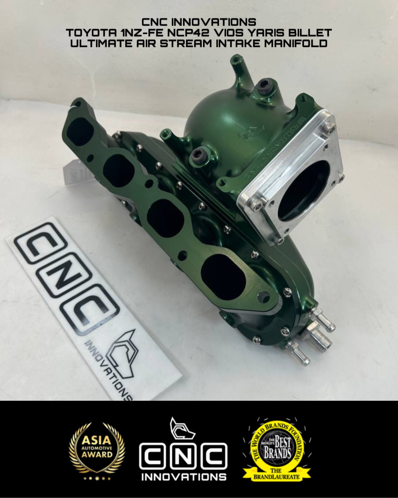 TOYOTA 1NZ 1NZ-FE NCP42 VIOS YARIS BILLET ULTIMATE AIR STREAM INTAKE MANIFOLD