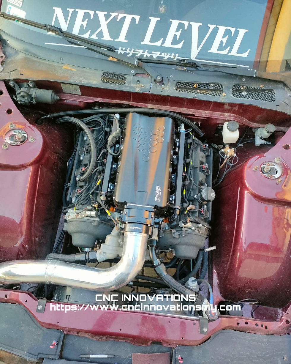 Thumbnail: TOYOTA LEXUS 3UZ 3UZ-FE V8 VVTI FRONT FACING BILLET INTAKE MANIFOLD