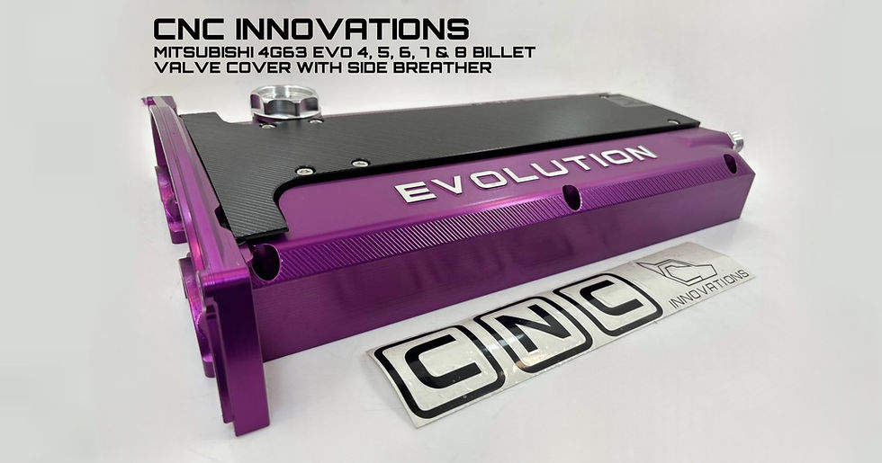 Thumbnail: MITSUBISHI 4G63 EVO 4,5,6,7 & 8 BILLET VALVE COVER WITH BREATHER AT THE SIDE