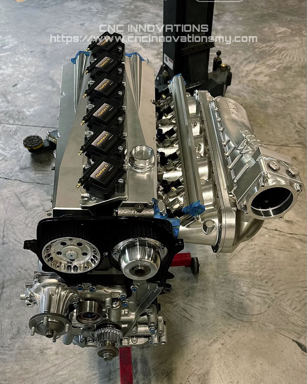 Thumbnail: TOYOTA 2JZ-GE DUAL PLENUM BILLET INTAKE MANIFOLD (optional 6 or 12 injectors)