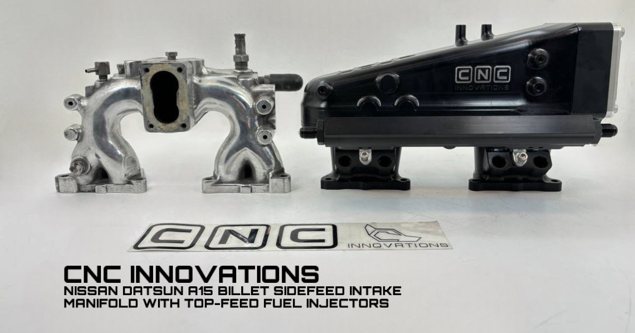 NISSAN DATSUN A15 BILLET SIDEFEED INTAKE MANIFOLD WITH TOP-FEED FUEL INJECTORS