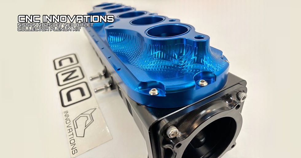 Thumbnail: NISSAN RB25 RB25DET NEO BILLET COLLECTOR INTAKE MANIFOLD PLENUM KIT