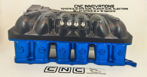 TOYOTA 2JZ 2JZ-GTE DUAL PLENUM DUAL INJECTORS BILLET INTAKE (6 or