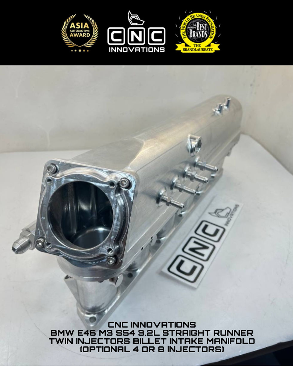 Thumbnail: BMW E46 M3 S54 3.2L STRAIGHT RUNNER TWIN INJECTORS BILLET INTAKE MANIFOLD (OPTIO
