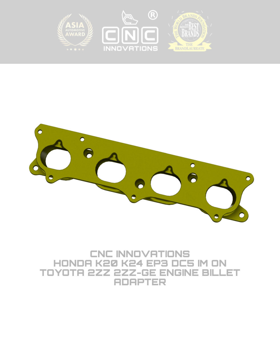 Thumbnail: HONDA K20 K24 EP3 DC5 INATKE MANIFOLD ON TOYOTA 2ZZ 2ZZ-GE ENGINE BILLET ADAPTER