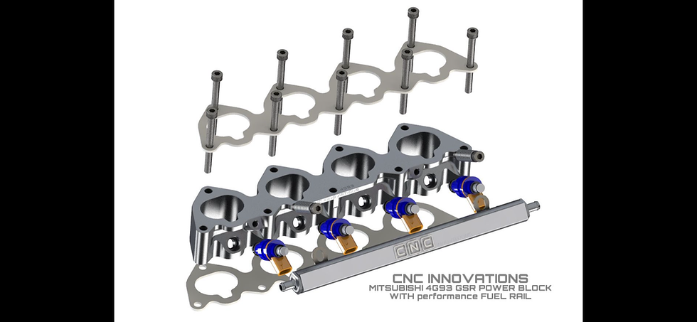Thumbnail: MITSUBISHI 4G93 GSR POWER Block thickness 50.0MM WITH ADDITIONAL FUEL RAIL