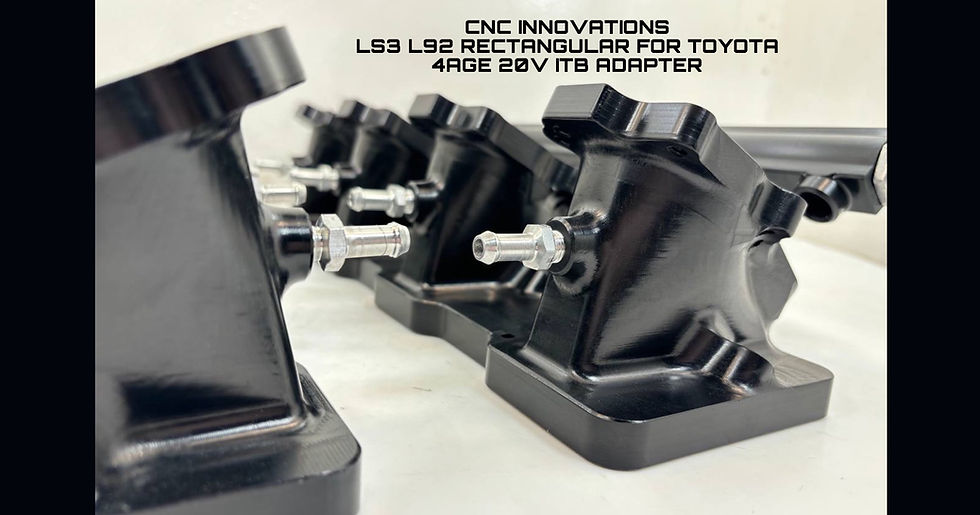 Thumbnail: LS1 LS2 LS6 CATHEDRAL TO TOYOTA 4AGE 20V ID52MM ITB ADAPTER