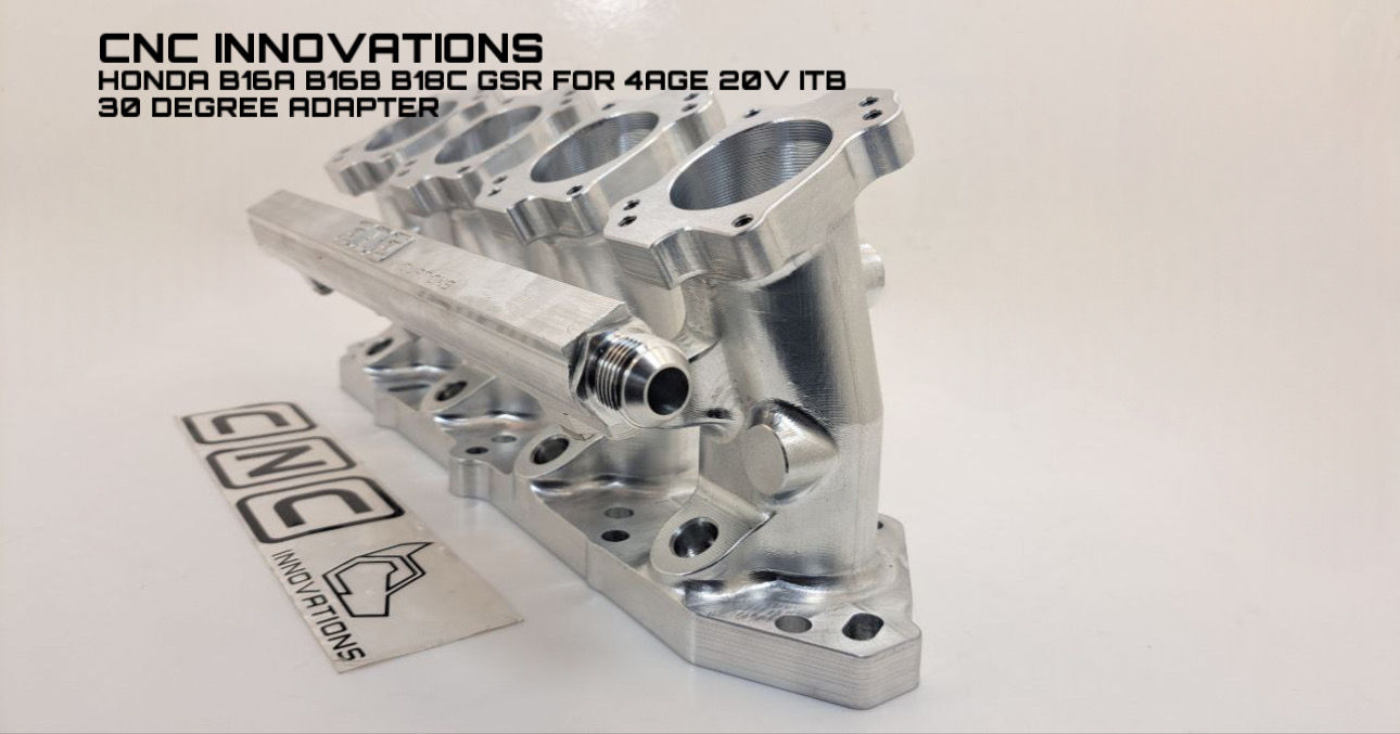 HONDA B16 B16 B20 B18C GSR FOR 4AGE 20V ITB 30 DEGREE ADAPTER