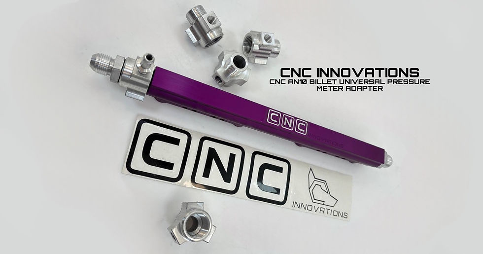 Thumbnail: CNC AN10 ORB BILLET UNIVERSAL PRESSURE METER ADAPTER