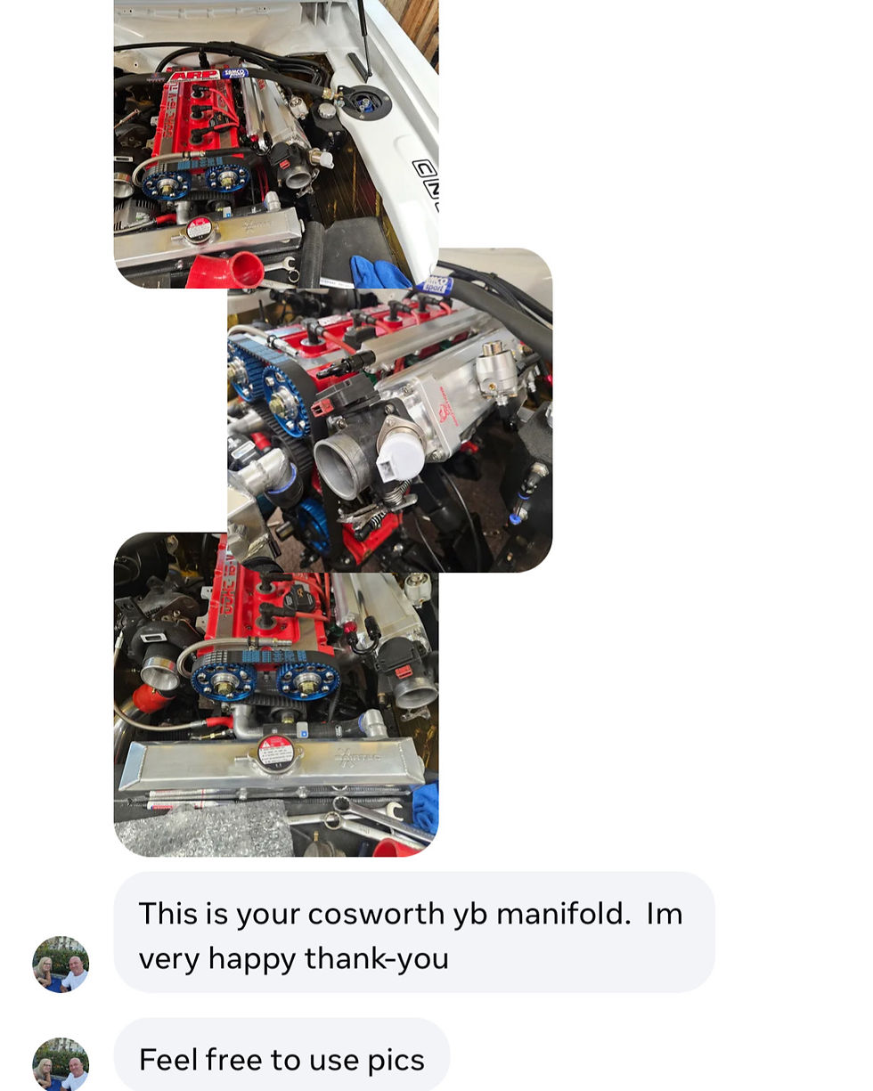 Thumbnail: FORD COSWORTH YB SIERRA RS500 SAPHIRE ESCORT BILLET SIDE-FEED INTAKE MANIFOLD (O