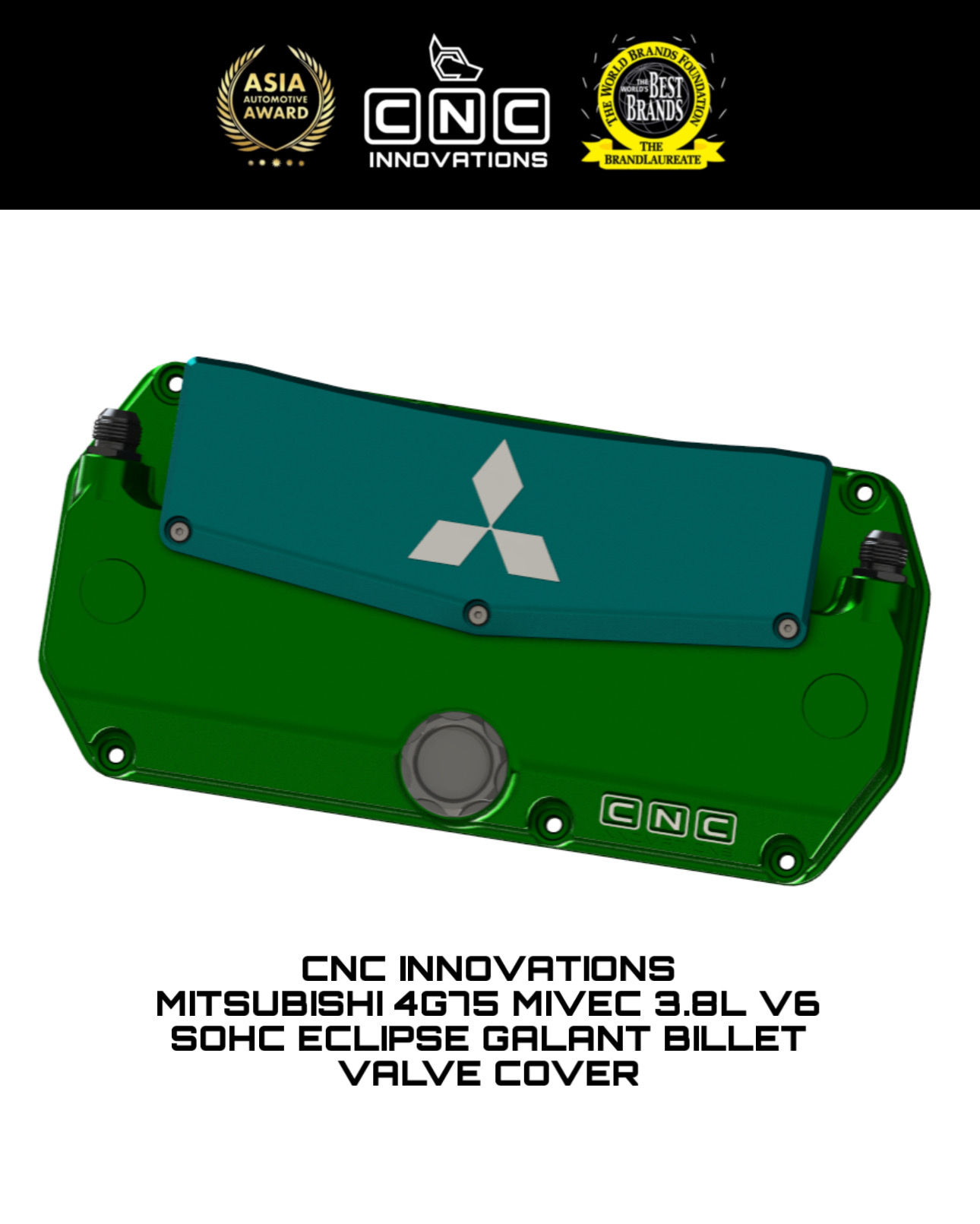 MITSUBISHI 4G75 MIVEC 3.8L V6 SOHC ECLIPSE GALANT BILLET VALVE COVER