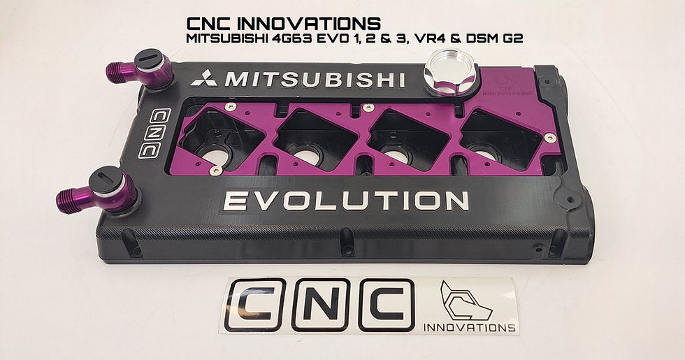 Thumbnail: MITSUBISHI 4G63 EVO 1, 2 & 3, VR4 & DSM BILLET VALVE COVER