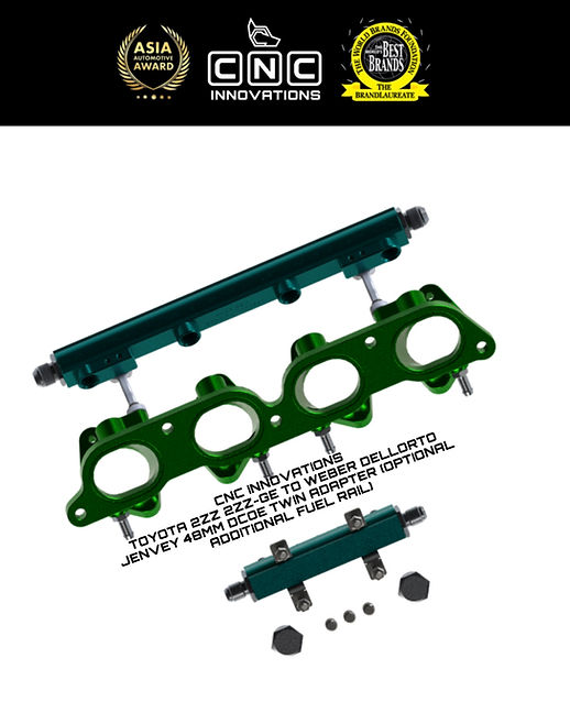 TOYOTA 2ZZ 2ZZ-GE TO WEBER DELLORTO JENVEY 48MM DCOE TWIN ADAPTER