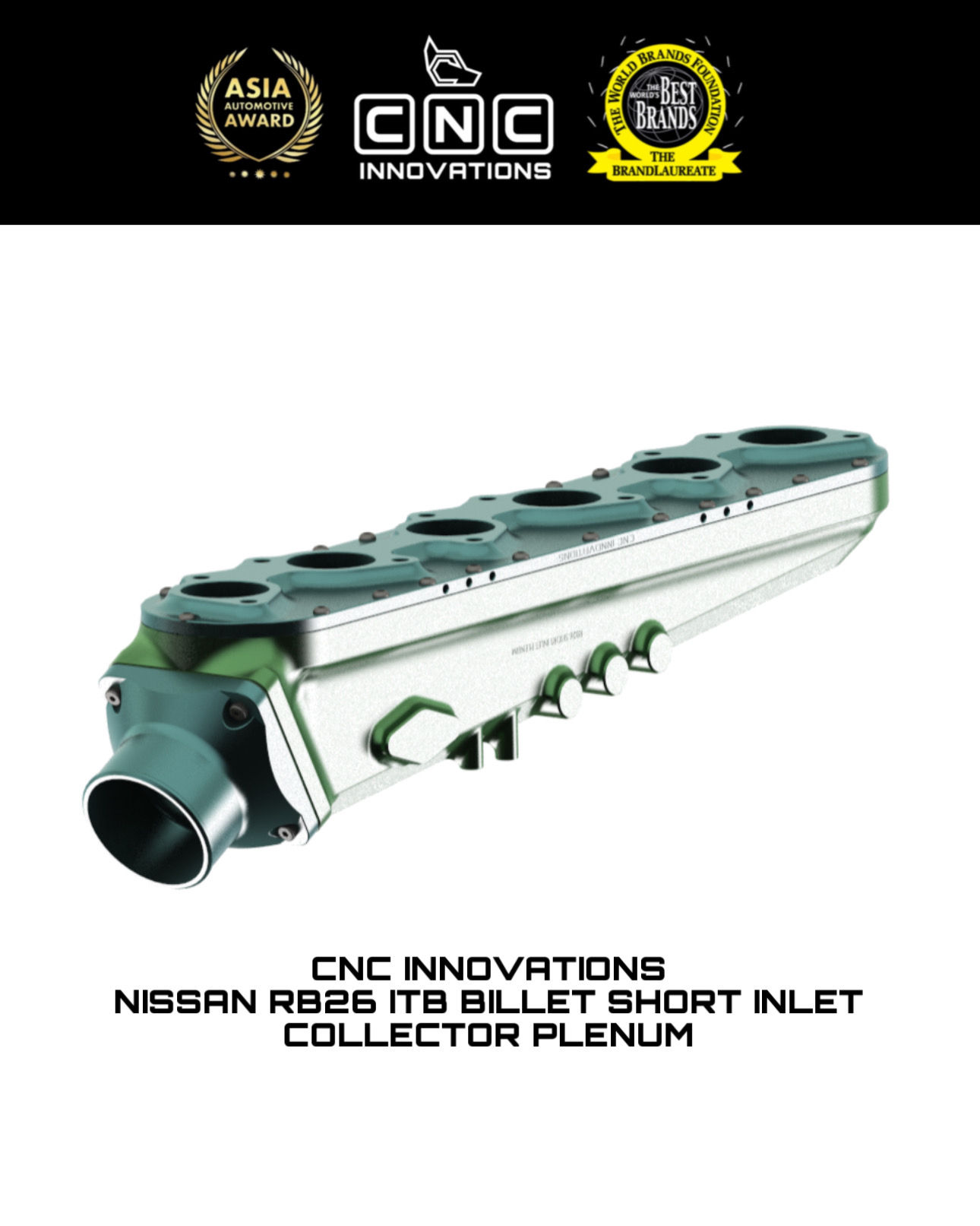 NISSAN RB26 ITB BILLET SHORT INLET COLLECTOR PLENUM
