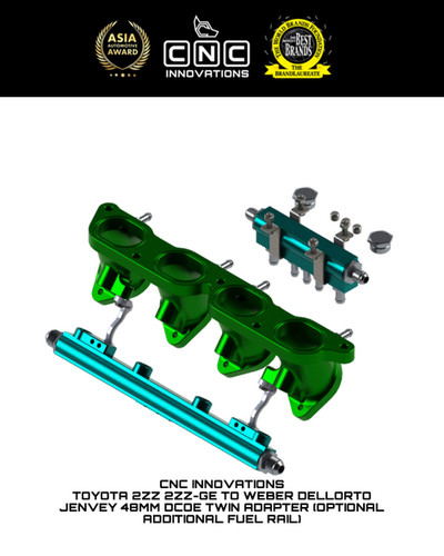 TOYOTA 2ZZ 2ZZ-GE TO WEBER DELLORTO JENVEY 48MM DCOE TWIN ADAPTER