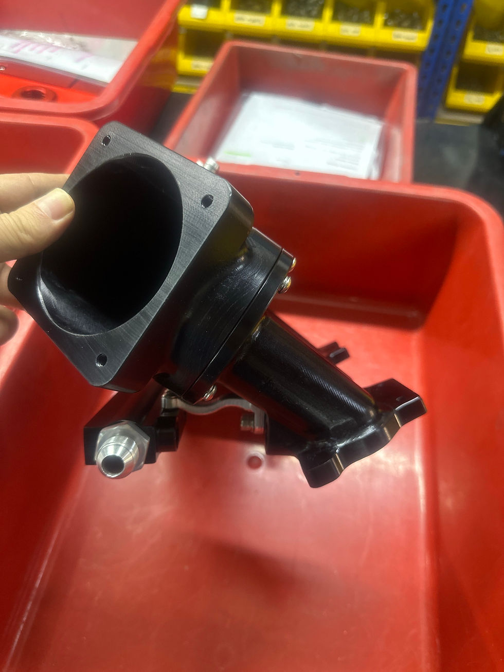 Thumbnail: NISSAN DATSUN A12 A14 A15 BILLET SIDE-FEED UPWARD INTAKE MANIFOLD