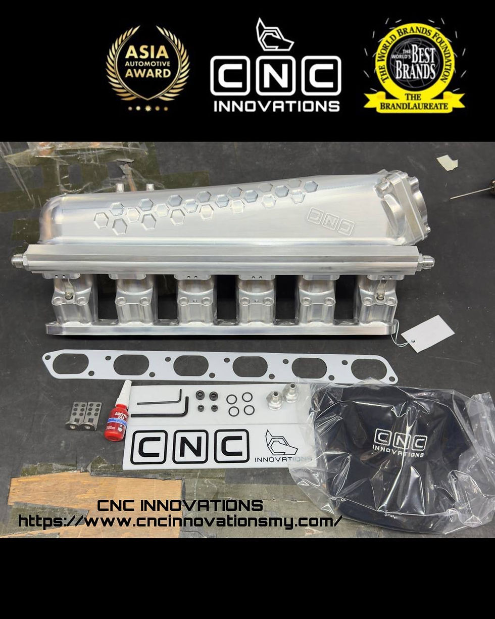 Thumbnail: BMW E46 M3 S54 3.2L STRAIGHT RUNNER TWIN INJECTORS BILLET INTAKE MANIFOLD (OPTIO