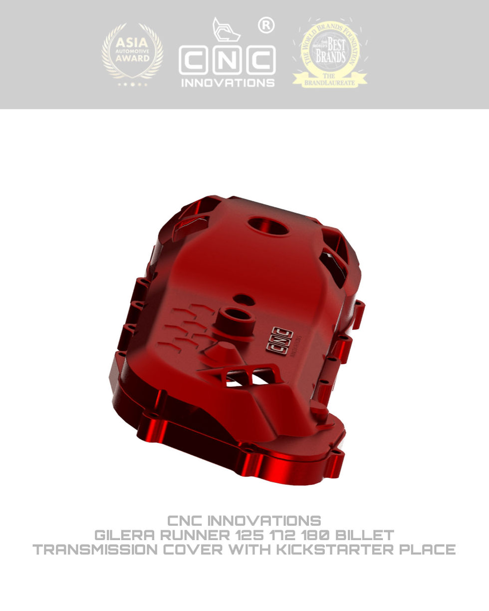 Thumbnail: GILERA RUNNER 125 172 180 BILLET TRANSMISSION COVER WITH KICKSTARTER PLACE