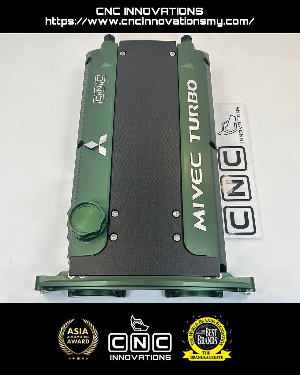 Thumbnail: MITSUBISHI 4G63 EVO 9 MIVEC TURBO BILLET VALVE COVER WITH  BREATHERS AT THE SIDE