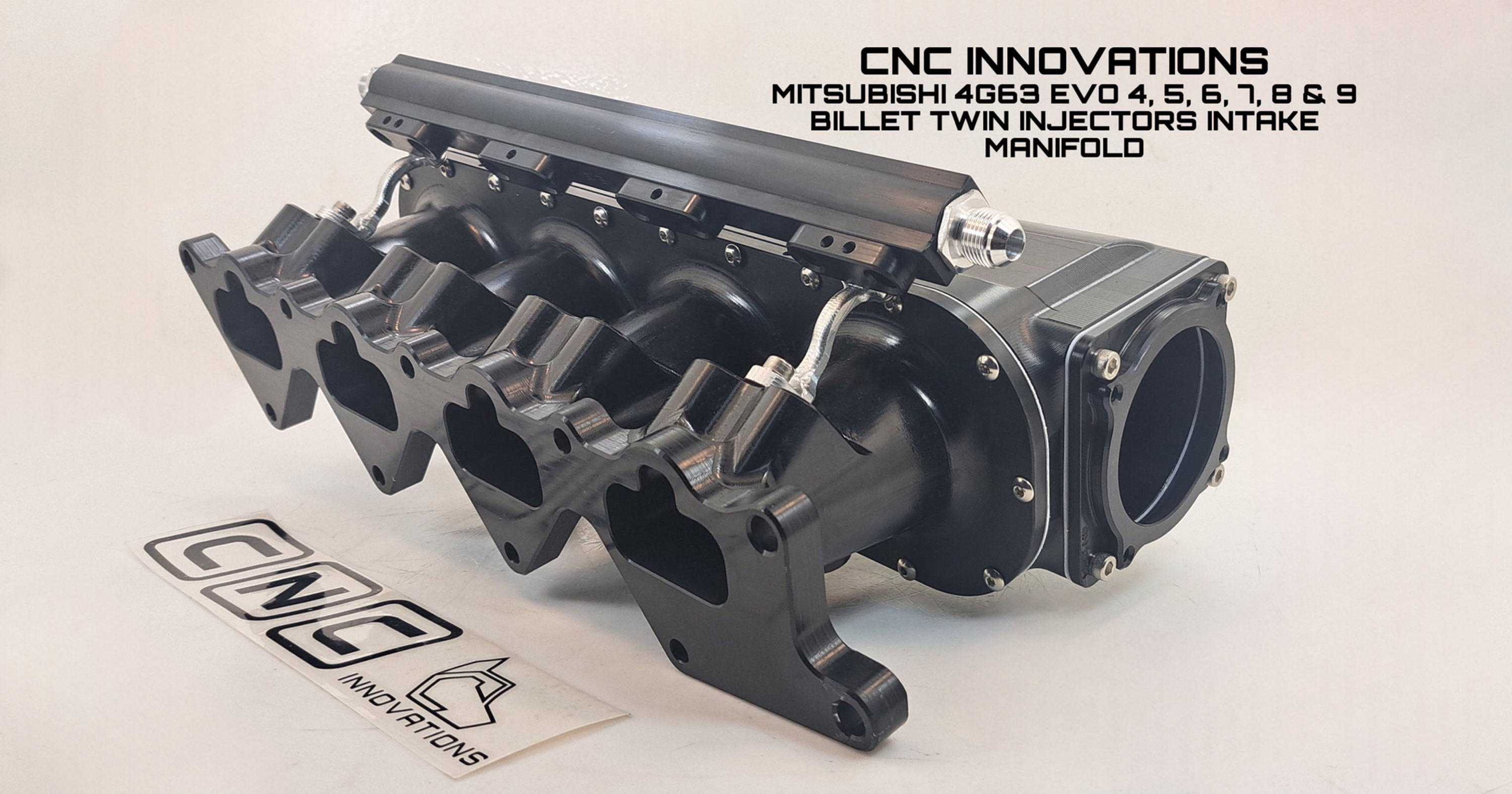 MITSUBISHI 4G63 EVO 4, 5, 6, 7, 8 & 9 BILLET TWIN INJECTORS INTAKE MANIFOLD