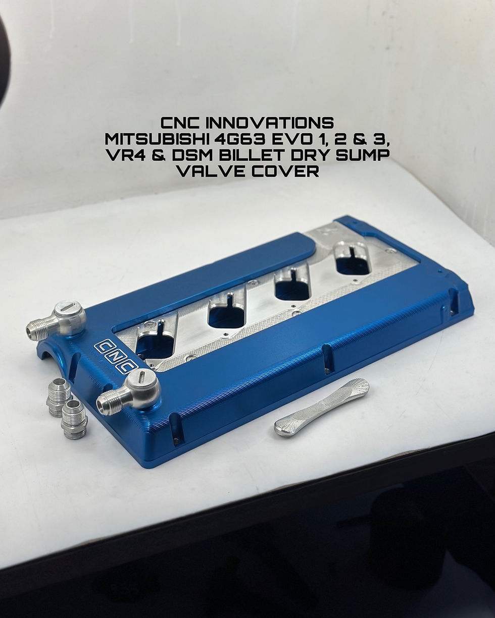 Thumbnail: MITSUBISHI 4G63 EVO 1, 2 & 3, VR4 & DSM BILLET DRY SUMP VALVE COVER