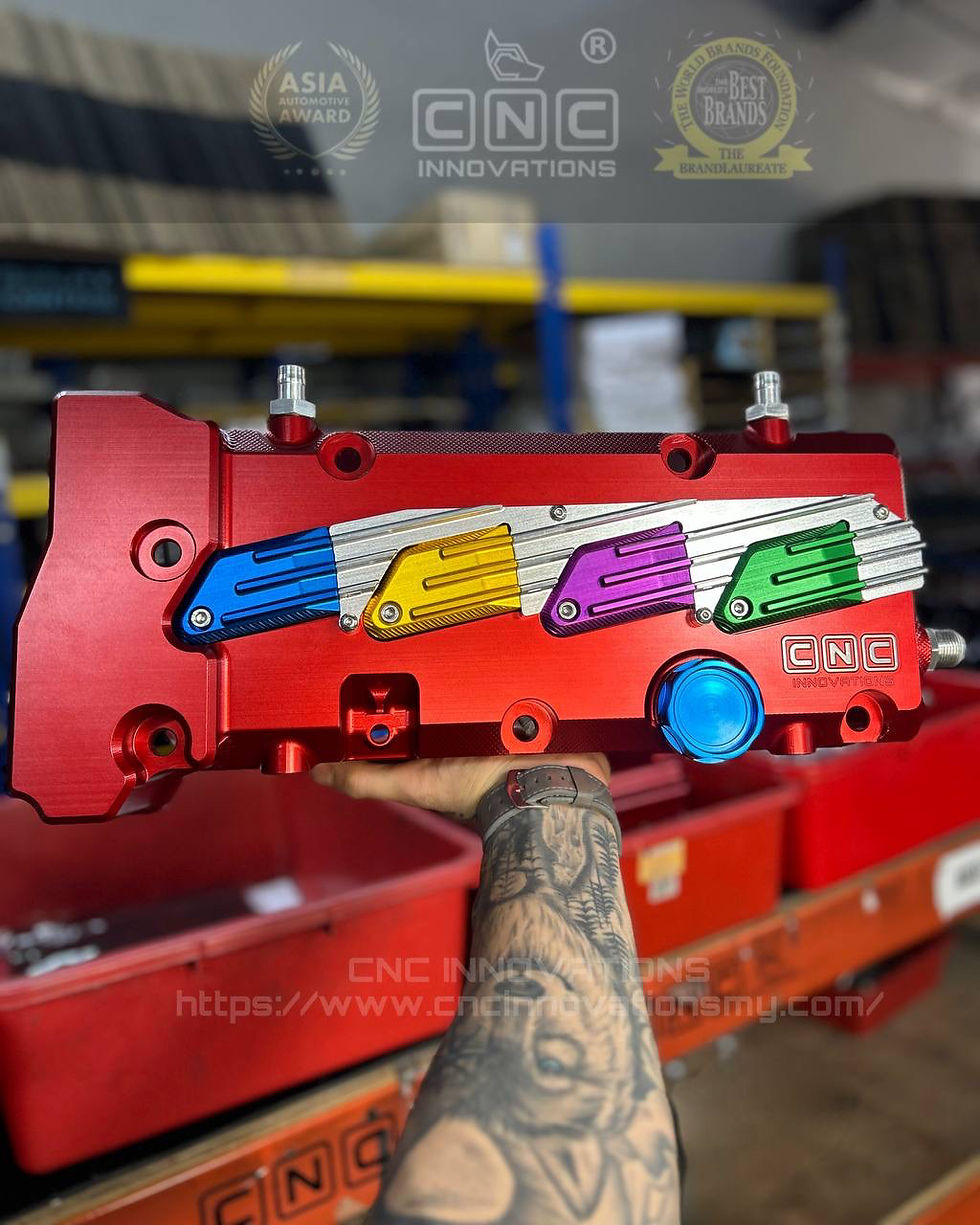 Thumbnail: HONDA K-SERIES K20 K24 FD2 DC5 EP3 BILLET VALVE COVER