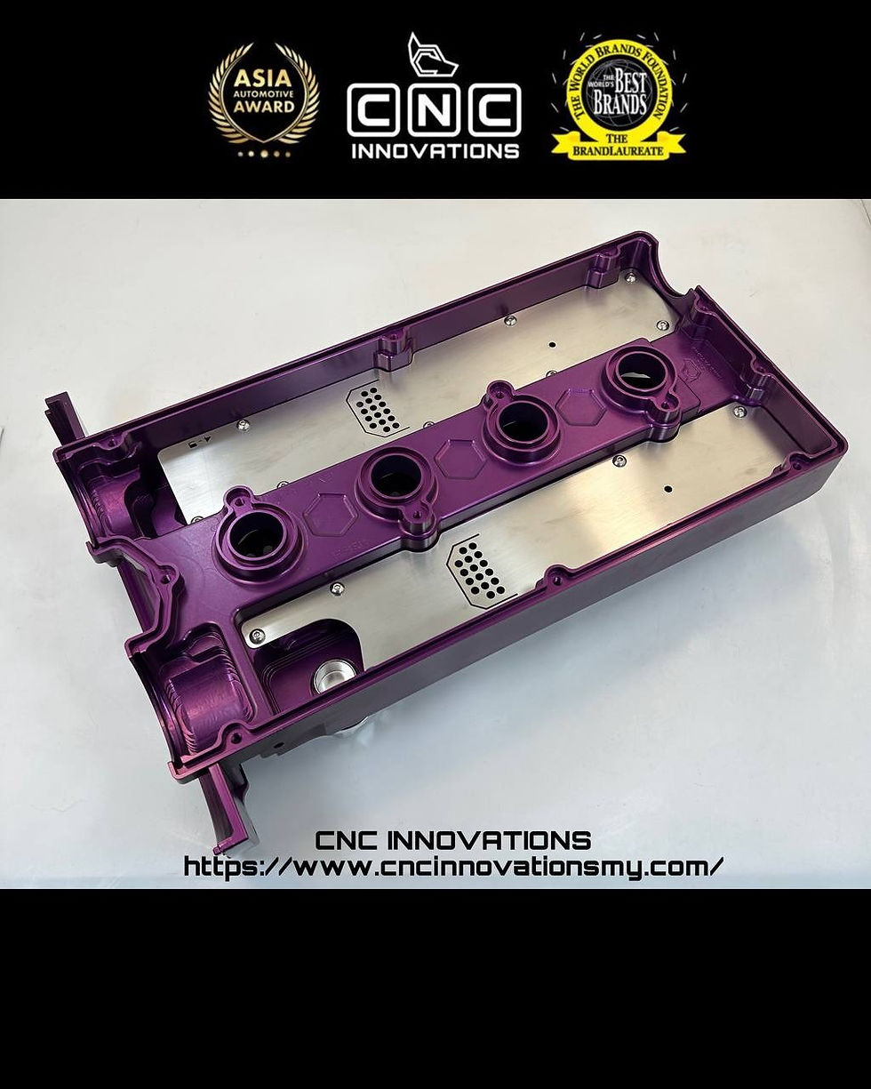 Thumbnail: MITSUBISHI 4G63 EVO 4, 5, 6,7 & 8 WITH VW R8 COIL ADAPTER BILLET VALVE COVER