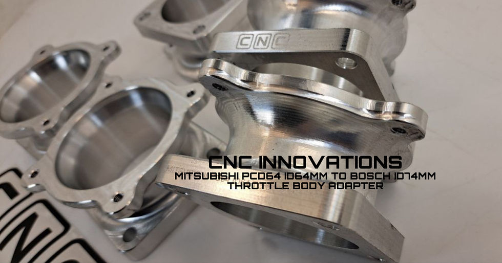 Thumbnail: MITSUBISHI CC64mm ID64MM TO BOSCH ID74MM DBW THROTTLE BODY ADAPTER