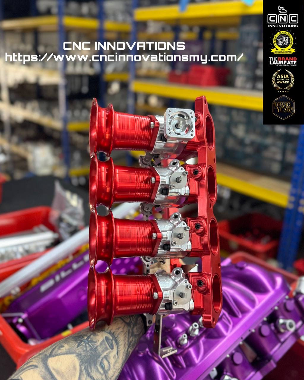 TOYOTA 2ZZ 2ZZ-GE BILLET ITB SET (Complete set of ITB, Adapter and Air Stacks) 