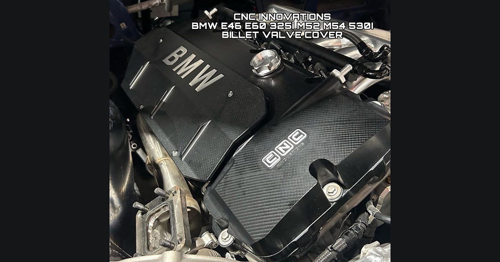 Thumbnail: BMW E46 E60 325i M52 M54 530I BILLET VALVE COVER