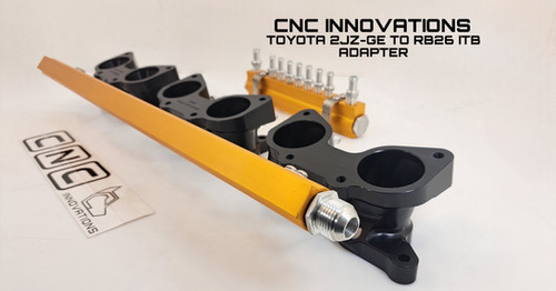 TOYOTA 2JZ-GE TO RB26 ITB ADAPTER | CNC INNOVATIONS