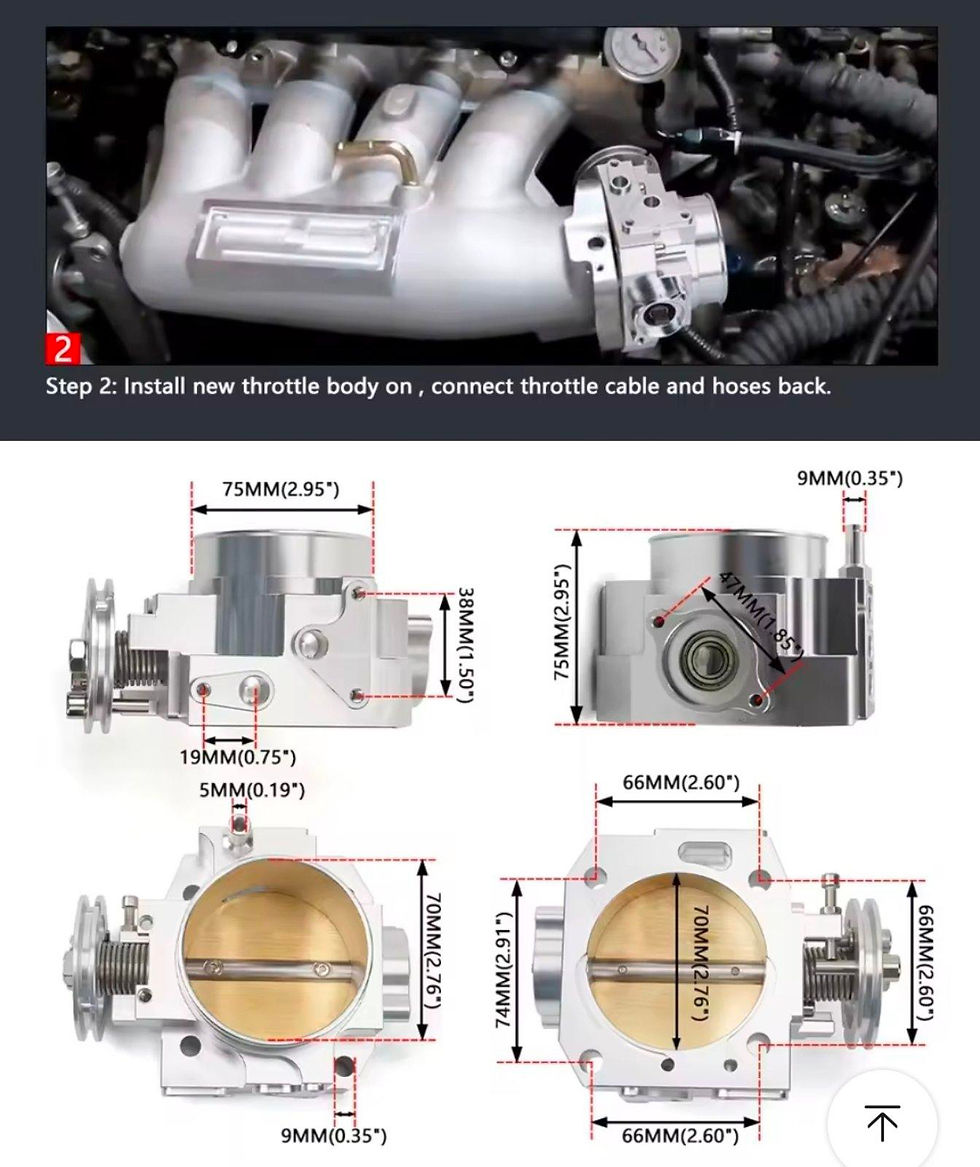 Thumbnail: CC80MM ID88MM TO ID70mm HONDA K20 DC5 EP3 CL7 CL9 THROTTLE BODY ADAPTER