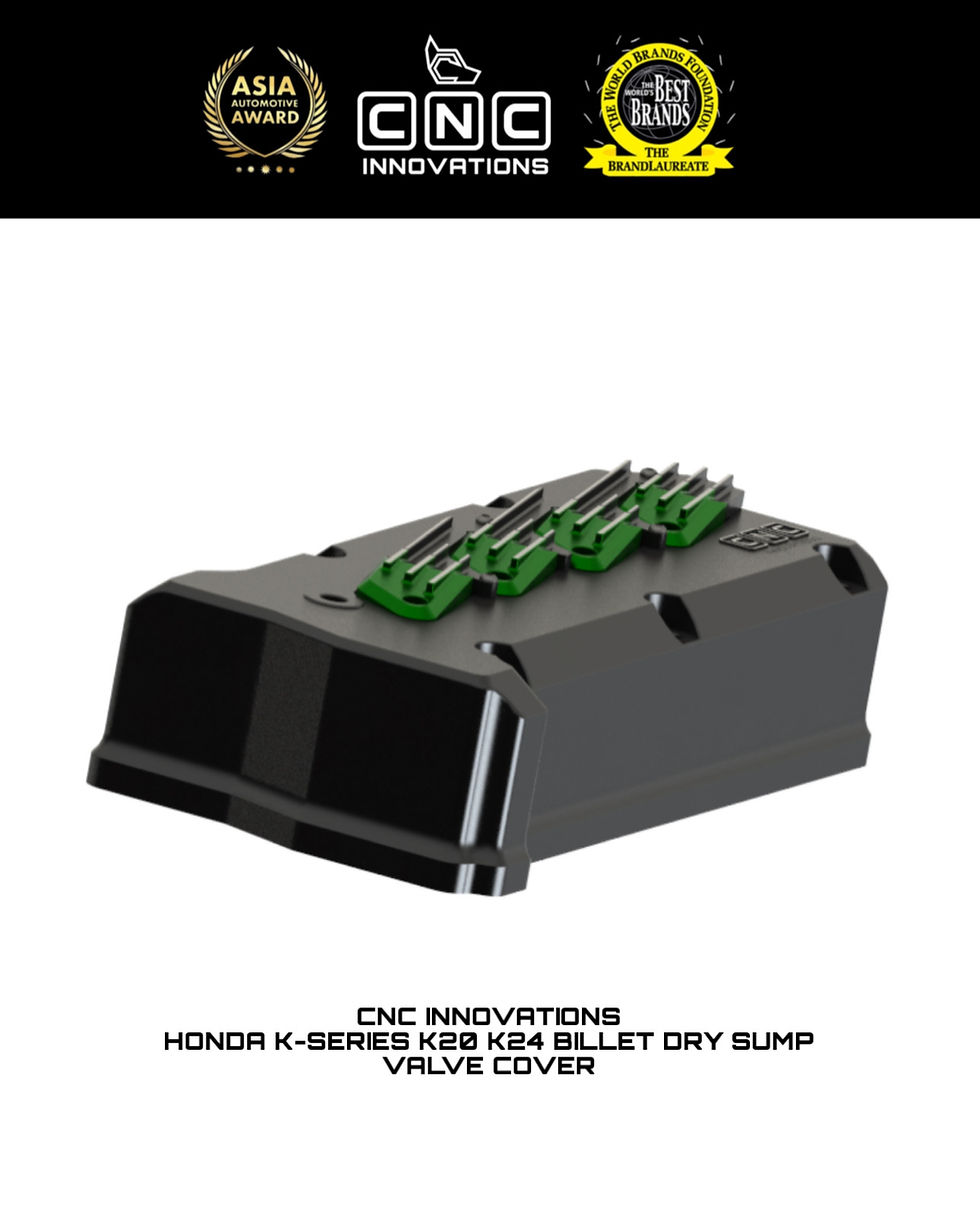 Thumbnail: HONDA K-SERIES K20 K24 BILLET DRY SUMP VALVE COVER
