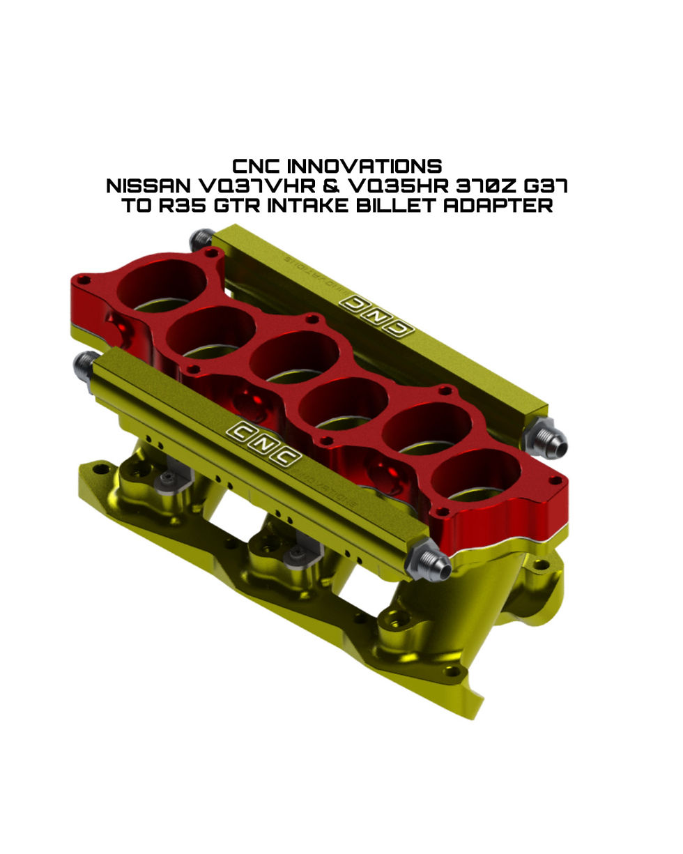 Thumbnail: NISSAN VQ37VHR & VQ35HR 370Z G37 TO R35 GTR INTAKE BILLET ADAPTER