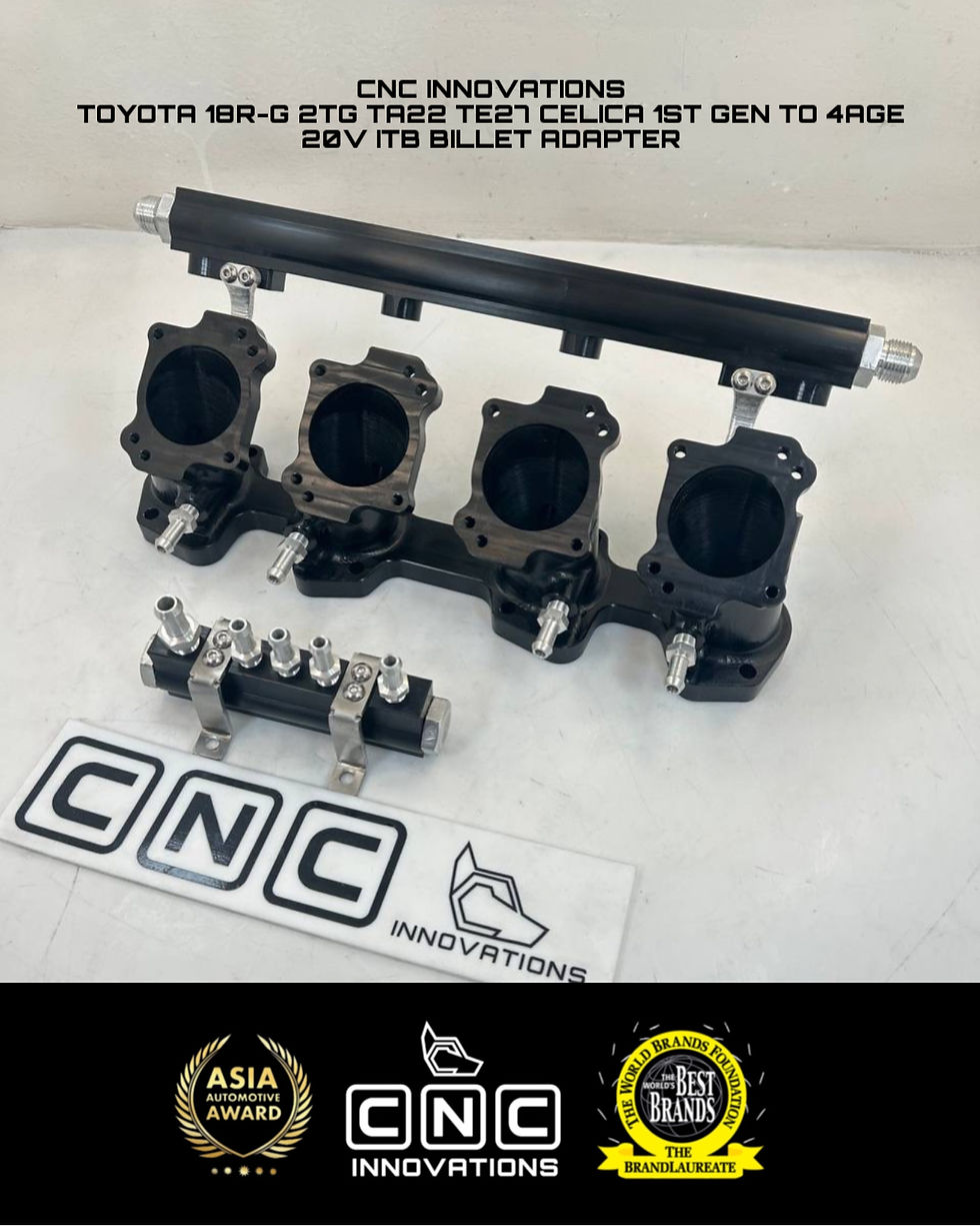 Thumbnail: TOYOTA 18R-G 2TG TA22 TE27 CELICA 1ST GEN TO 4AGE 20V ITB BILLET ADAPTER