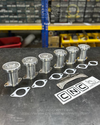 NISSAN RB26 BILLET TRUMPET STACK SET (With Threaded Top Ring & ITB