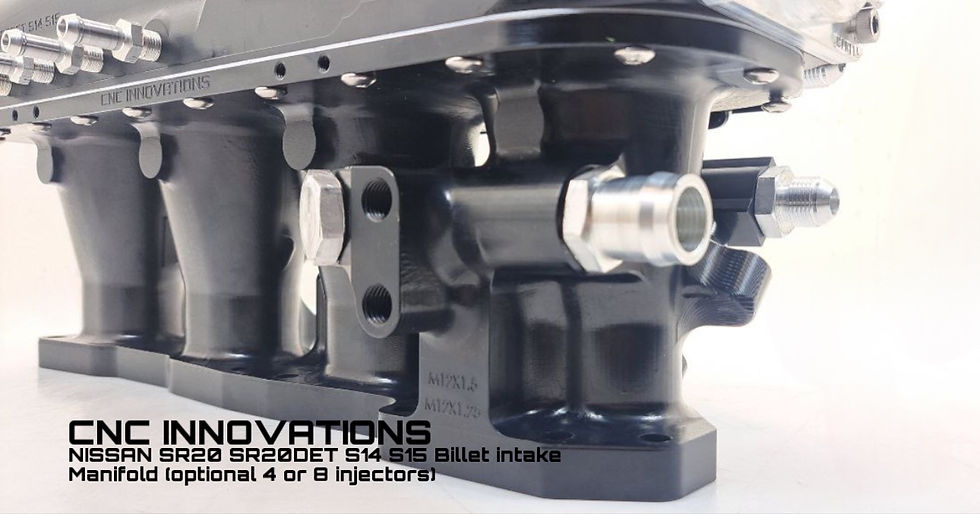 Thumbnail: NISSAN SR20 SR20DET S14 S15 Billet intake Manifold (optional 4 or 8 injectors)