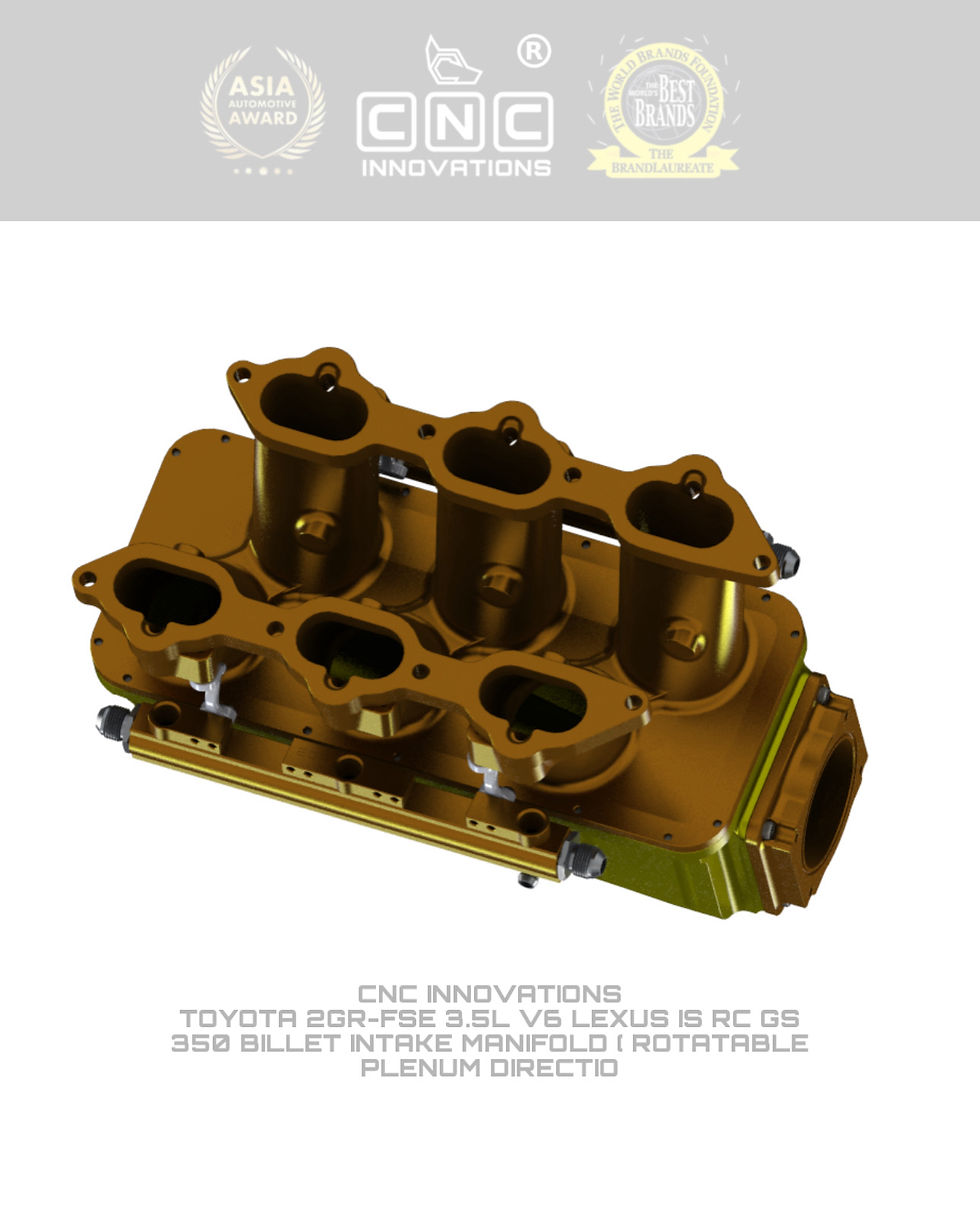Thumbnail: TOYOTA 2GR-FSE 3.5L V6 LEXUS IS RC GS 350 INTAKE MANIFOLD ( ROTATABLE PLENUM DIR