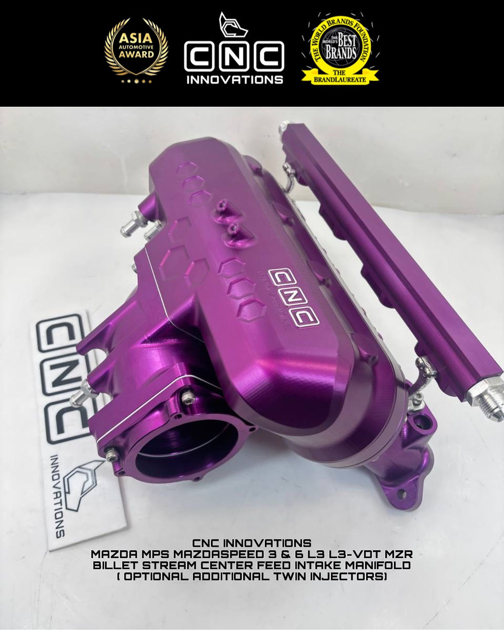 Thumbnail: MAZDA MPS MAZDASPEED 3 & 6 L3 L3-VDT MZR BILLET STREAM CENTER FEED INTAKE MANIFO