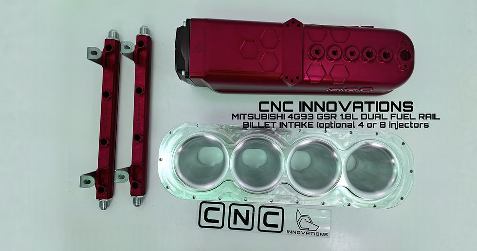 Thumbnail: MITSUBISHI 4G93 GSR 1.8L DUAL FUEL RAIL BILLET INTAKE (optional 4 or 8 injectors