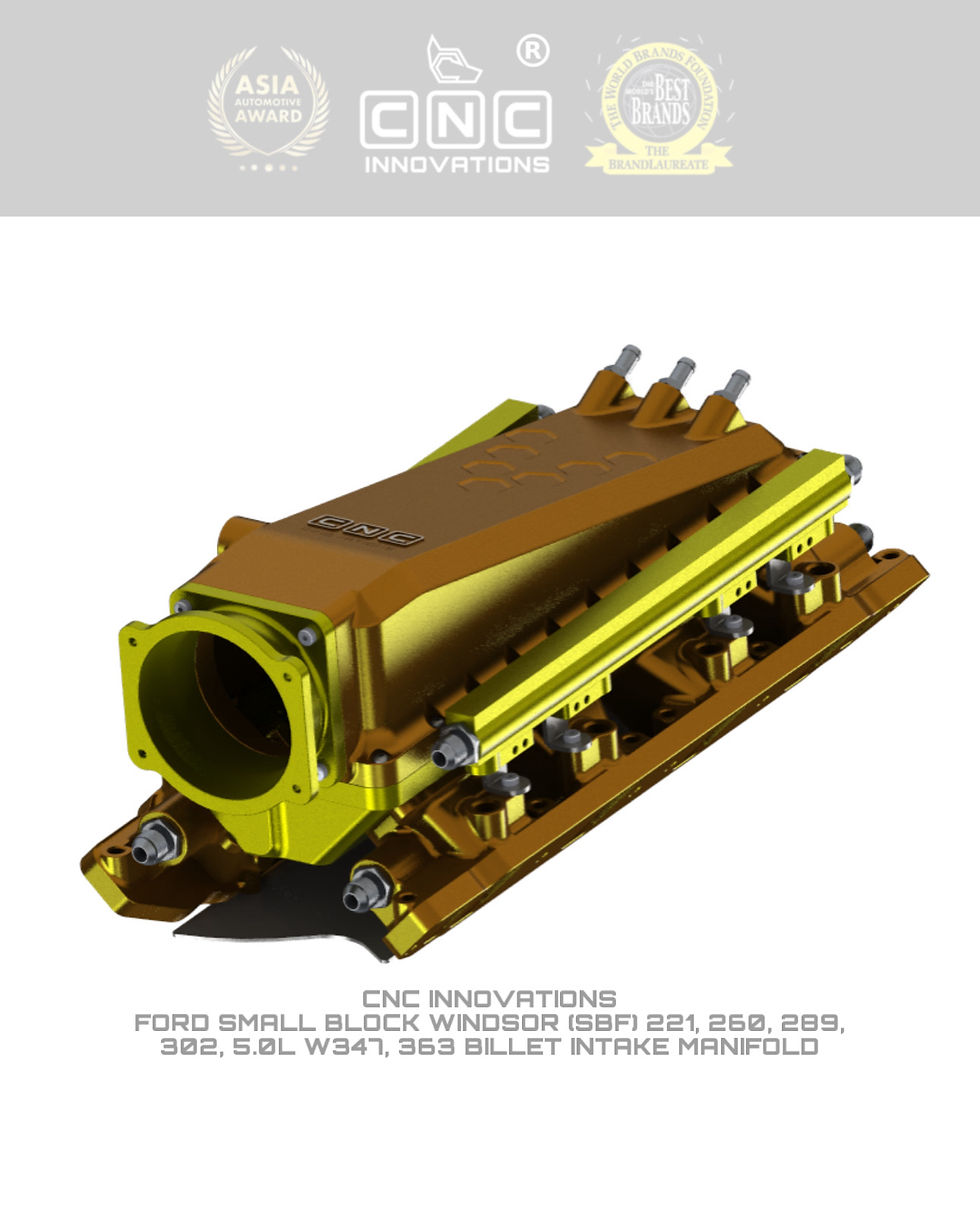 Thumbnail: FORD SMALL BLOCK WINDSOR (SBF) 221, 260, 289, 302, 5.0L W347, 363 INTAKE MANIFO 
