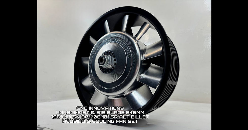 Thumbnail: PORSCHE 911 & 912 BLADE 245MM 1967-77 SN 901 106 101 5R ALT BILLET  COOLING FAN