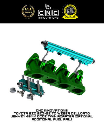 TOYOTA 2ZZ 2ZZ-GE TO WEBER DELLORTO JENVEY 48MM DCOE TWIN ADAPTER