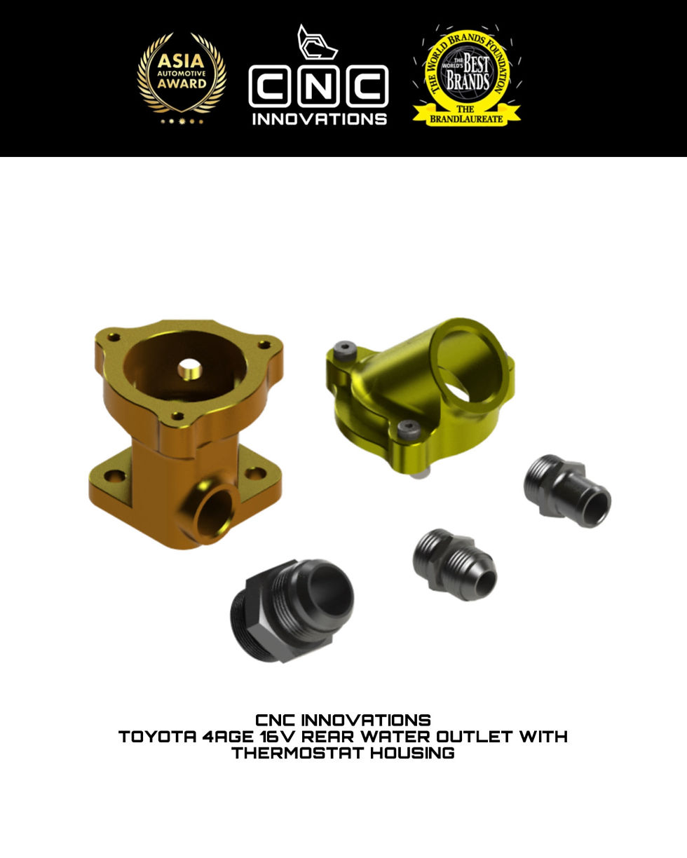 Thumbnail: TOYOTA 4AGE 16V REAR WATER OUTLET WITH THERMOSTAT HOUSING