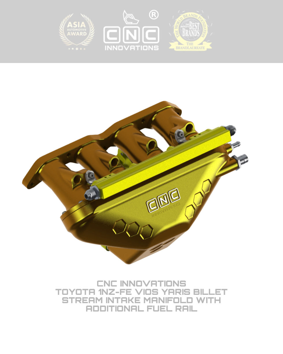 Thumbnail: TOYOTA 1NZ-FE VIOS YARIS BILLET STREAM INTAKE MANIFOLD WITH ADDITIONAL FUEL RAIL