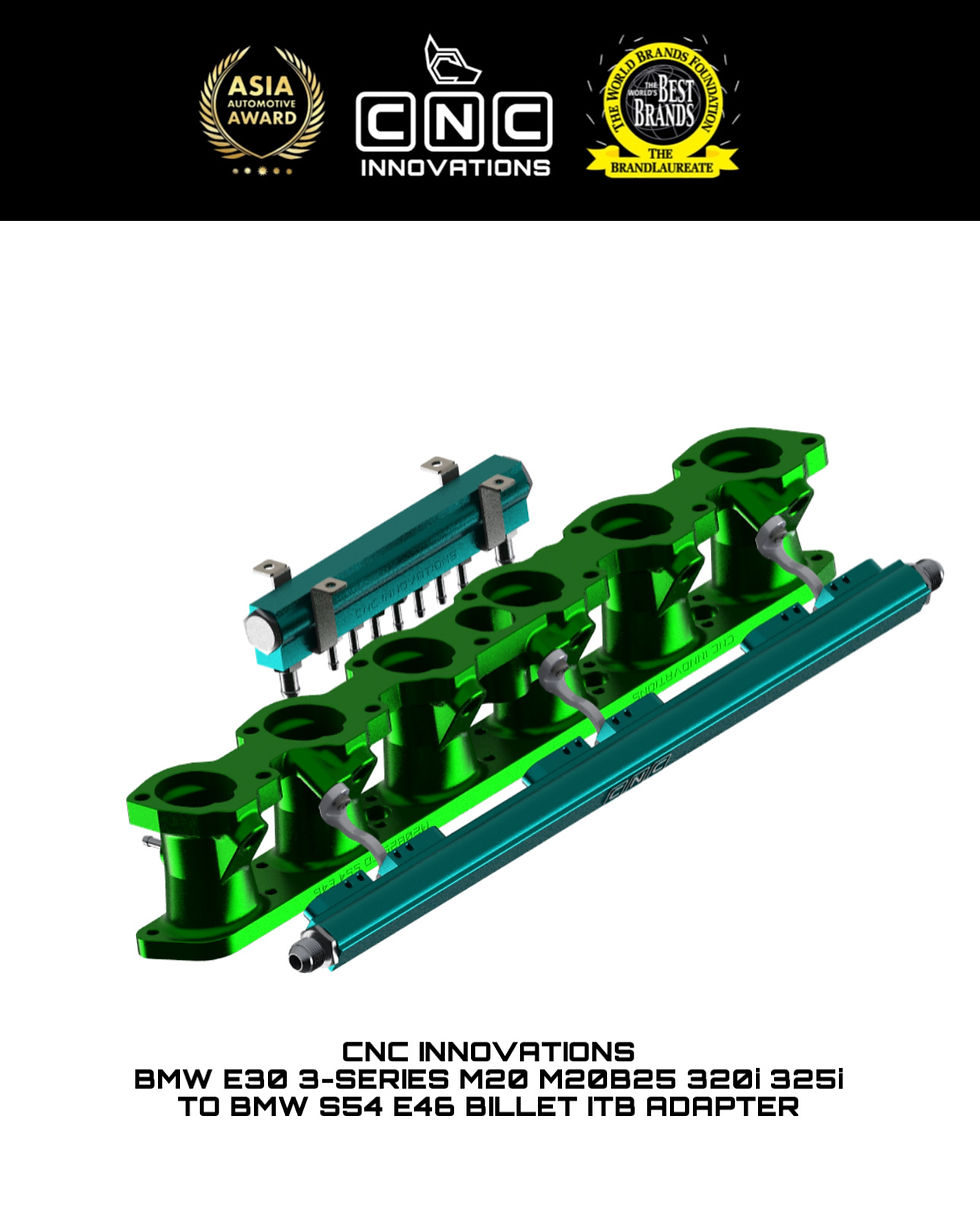 Thumbnail: BMW E30 3-SERIES M20 M20B25 320i 325i TO BMW S54 E46 BILLET ITB ADAPTER