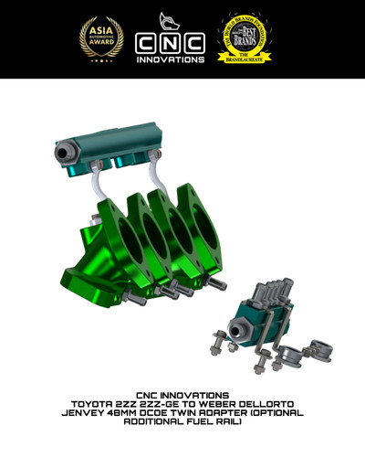 TOYOTA 2ZZ 2ZZ-GE TO WEBER DELLORTO JENVEY 48MM DCOE TWIN ADAPTER