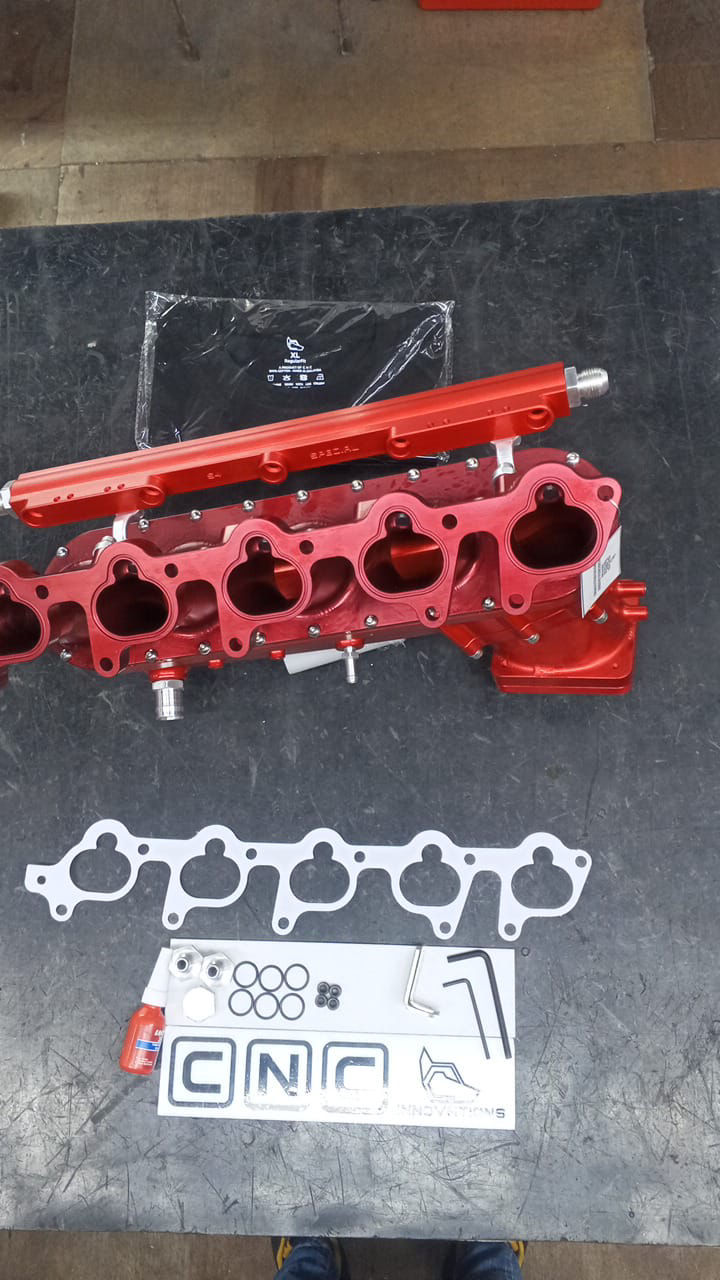 Thumbnail: AUDI 20V 100 S4 S6 C4 AAN 5 CYLINDERS SIDE-FEED SINGLE FUEL RAIL INTAKE MANIFOLD