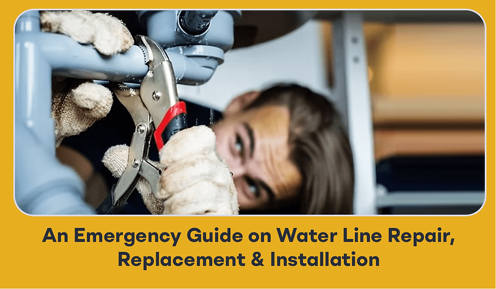 Water Line Repair, Replacement & Installation