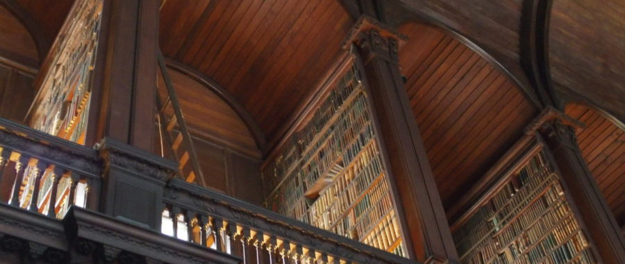 The 2nd floor at Trinity College library